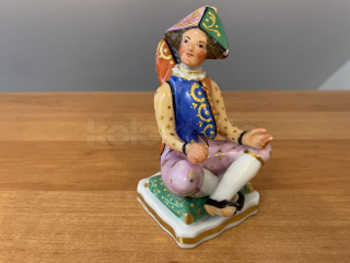 Porcelánový flakon Sedící muž FRANCIE