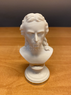 Porcelánová busta SCHILLER, biskvit
