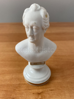 Porcelánová busta GOETHE, biskvit