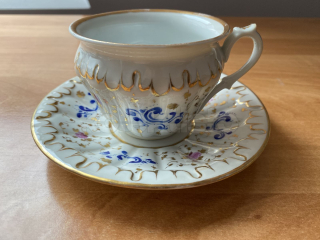 Porcelánový šálek s podšálkem, cena za 1 ks