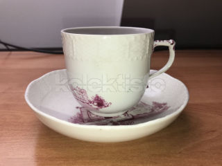 Porcelánový šálek s podšálkem, cena za 1 ks
