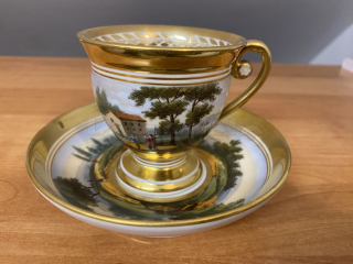 Porcelánový šálek s podšálkem FRANCIE