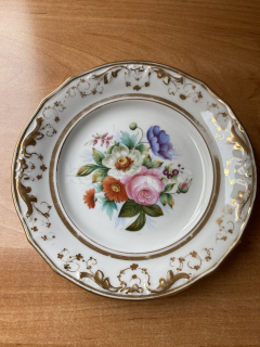 Porcelánový dezertní malovaný talíř