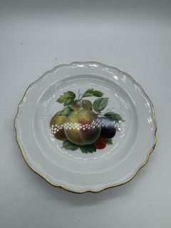 Porcelánový dezertní talířek s malbou ovoce