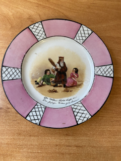 Porcelánový malovaný talířek