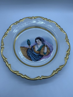 Porcelánový talíř malovaný