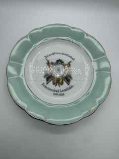 Porcelánový talíř střelecká společnost Franzenbad Leonfeldem
