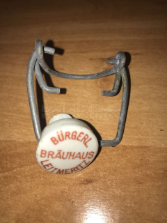 Uzávěr pivní láhve BÜRGL. BRÄUHAUS LEITMERITZ