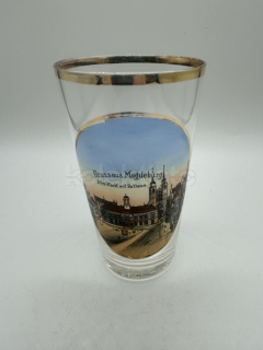 Sklenička s obrázkem města MAGDEBURG