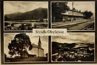 360 Kč KOS Pohlednice Kysak - Obišovce NÁDRAŽÍ, SVK128286