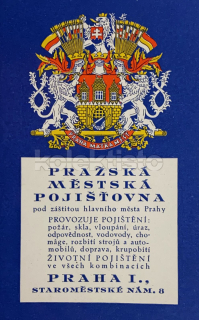 300 Kč ABM Pohlednice Praha 1 POJIŠŤOVNY, CZE100958