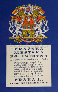 300 Kč ABM Pohlednice Praha 1 POJIŠŤOVNY, CZE100962
