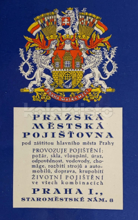 300 Kč ABM Pohlednice Praha 1 POJIŠŤOVNY, CZE100963