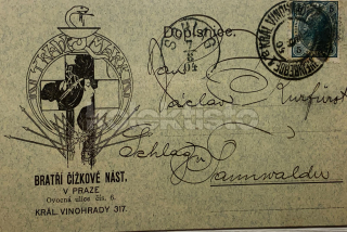 300 Kč ABM Pohlednice Praha 2 REKLAMA, CZE101448