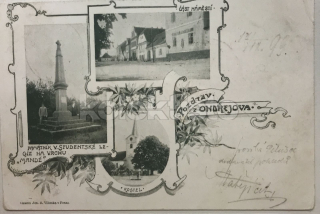 400 Kč ABV Pohlednice Ondřejov POMNÍKY, CZE102435