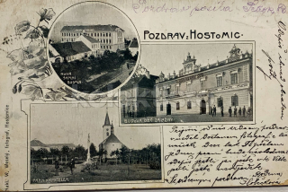 350 Kč BE Pohlednice Hostomice, CZE104698