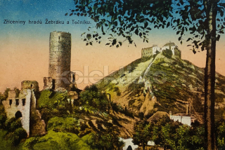 180 Kč BE Pohlednice Žebrák a Točník, CZE104963