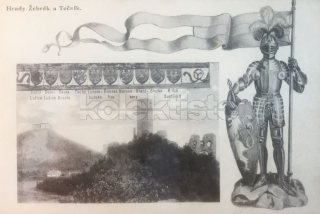 420 Kč BE Pohlednice Žebrák a Točník, CZE104972