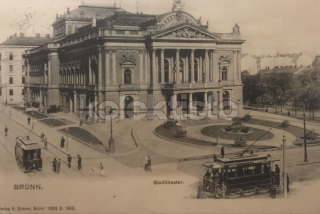 300 Kč BOM Pohlednice Brno TRAMVAJE, DIVADLA, CZE105779