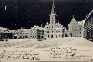 220 Kč LI Pohlednice Hodkovice nad Mohelkou-levý dolní růžek chybí, CZE115500