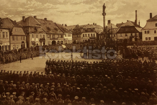 360 Kč LI Pohlednice Jablonné v Podještědí VOJÁCI, CZE115855