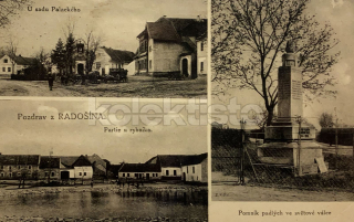 360 Kč LT Pohlednice Radešín POMNÍKY, CZE116302