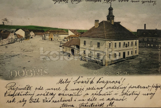 360 Kč PB Pohlednice Dobříš, CZE120313