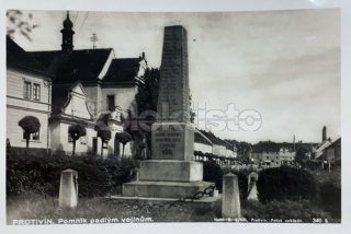 280 Kč PI Pohlednice Protívín POMNÍKY, CZE120981