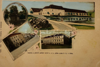 550 Kč PI Pohlednice Písek KASÁRNY, CZE121110