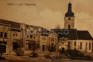 380 Kč TA Pohlednice Veselí nad Lužnicí SOKOL, CZE124586